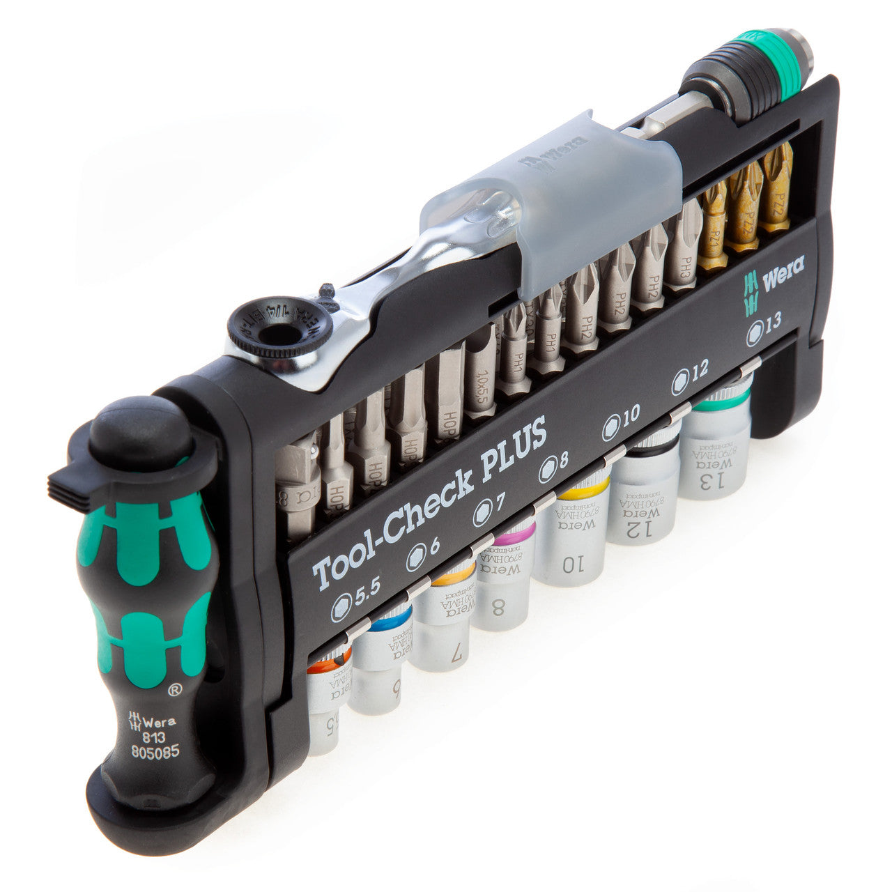 Wera 056490 Tool-Check PLUS Socket & Bit Set 1/4in Drive (39 Piece ...