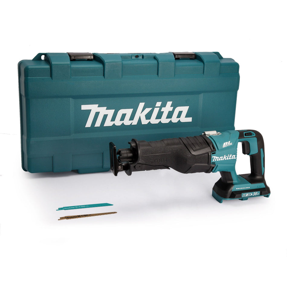 Makita DJR360ZK 36V Brushless Reciprocating Saw (Body Only) - Accepts 2 x 18V Batteries