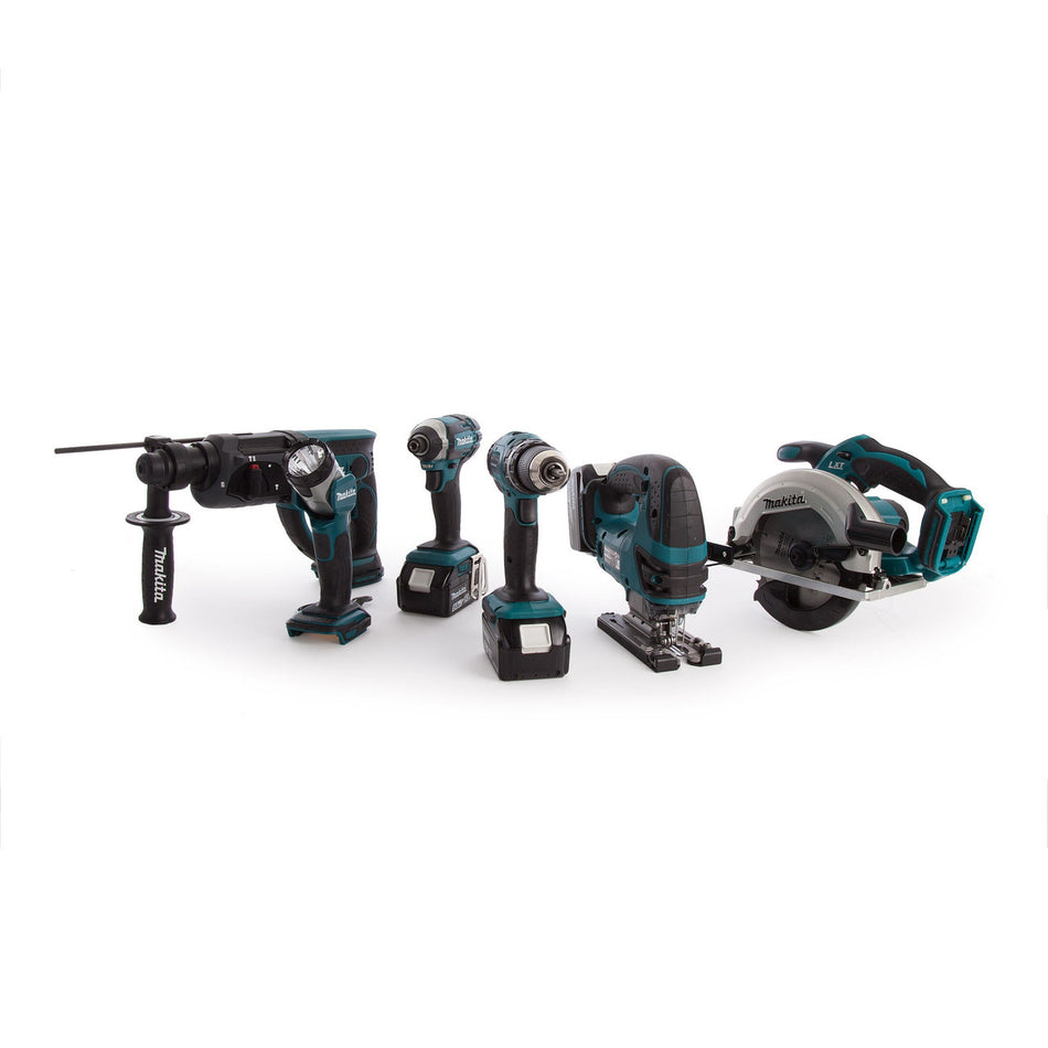 Makita DLX6068PT 18V 6 Piece Kit (3 x 5.0Ah Batteries)