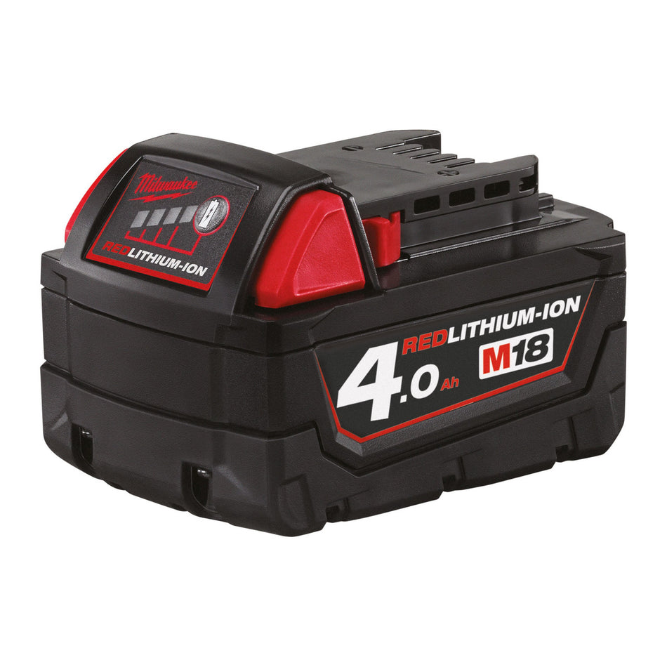 Milwaukee M18 B4 REDLITHIUM 4.0Ah Red Lithium Ion Battery