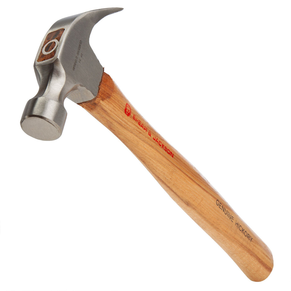 Spear & Jackson SJ-CAH16 Hickory Claw Hammer 16oz