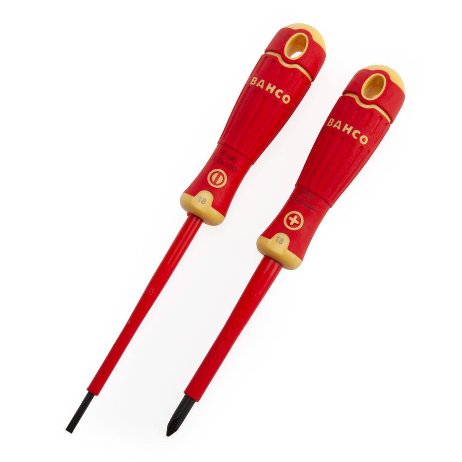 Bahco B220.002 VDE Insulated Screwdriver Set 1000V (2 Piece)