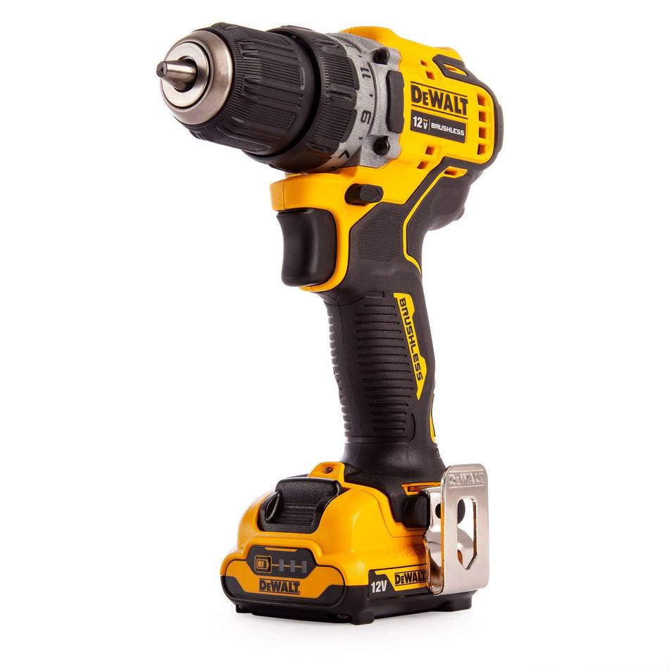 Dewalt DCD701 12V XR Brushless Sub-Compact Drill Driver (2 x 2.0Ah Batteries)