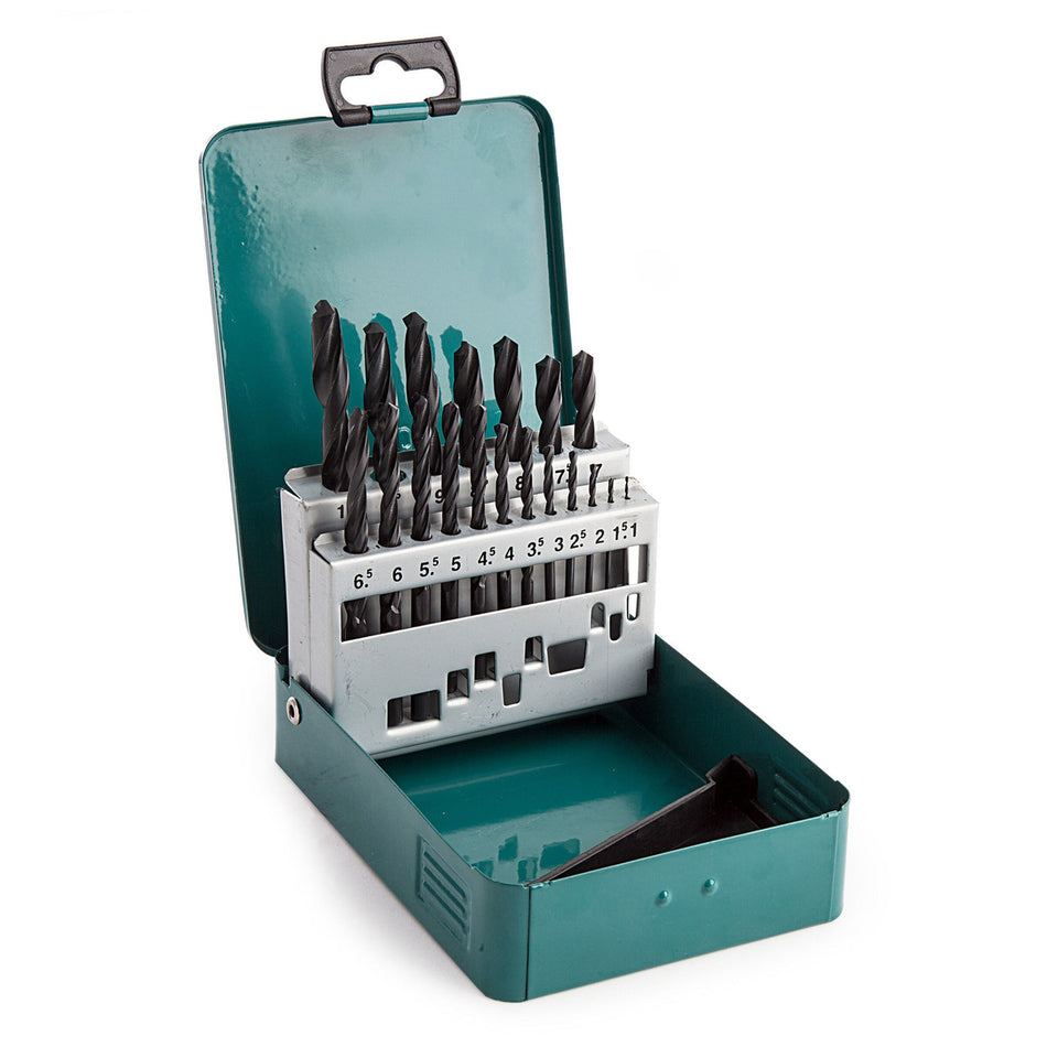 Makita D-54081 HSS-R Metal Drill Bit Set (19 Piece)