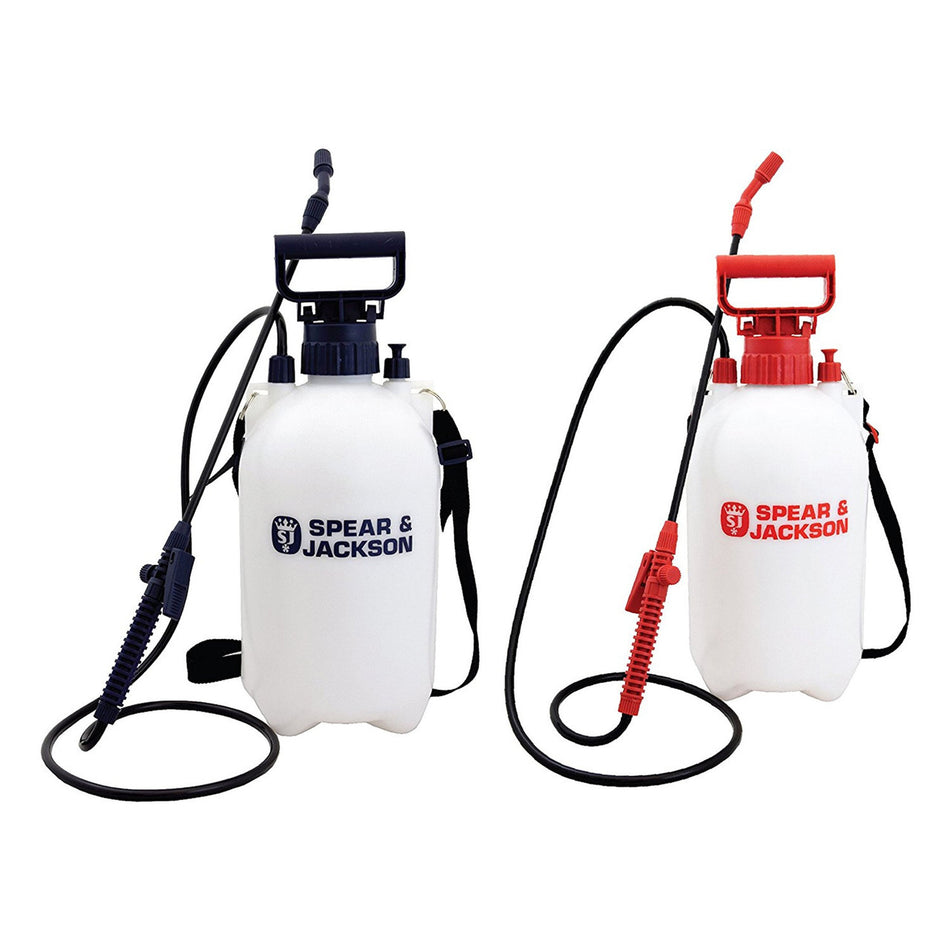 Spear & Jackson 5LPAPSTWIN 5 Litre Pump Action Pressure Sprayer Twin Pack