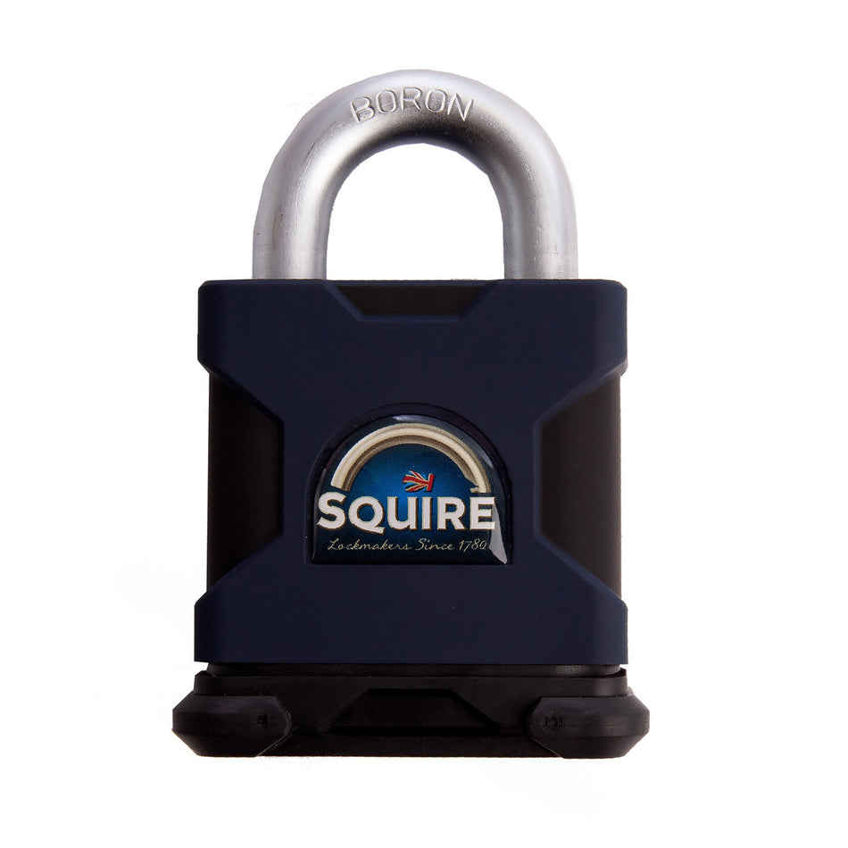 Henry Squire SS65S Solid Steel Padlock Open Shackle Stronghold 65mm