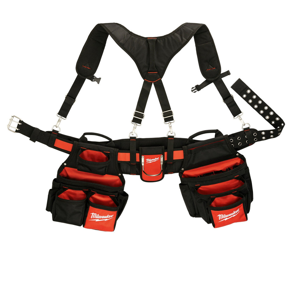 Milwaukee 48228120 Contractors Work Belt with Suspension Rig - 24 Pockets