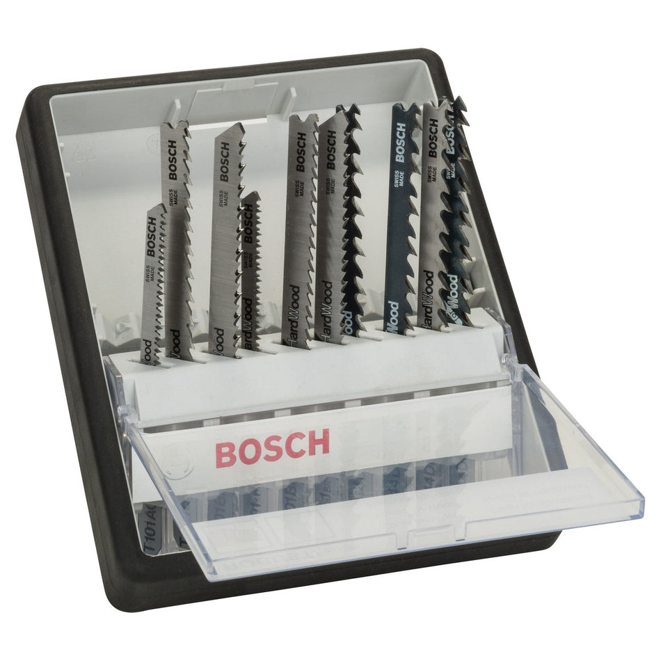 Bosch 2607010540 Robust Line Jigsaw Blade Set for Wood (10 Piece)