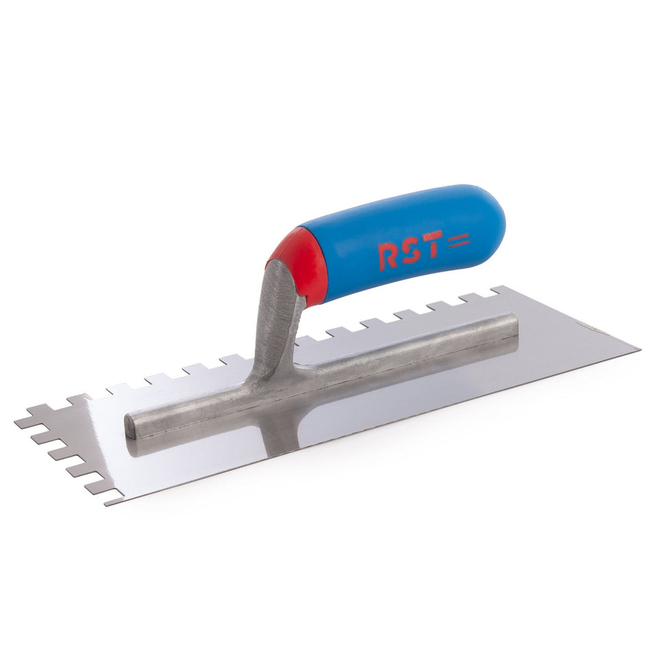 RST RTR6260S Notched Trowel With Soft Touch Handle 11 x 4 1/2in 10mm Notch