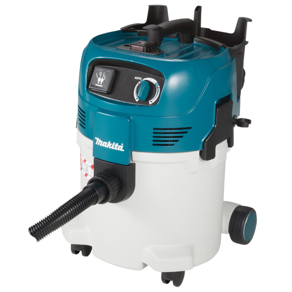Makita VC3012M Wet and Dry M Class 30L Dust Extractor Vacuum Cleaner 240V (with power take off)