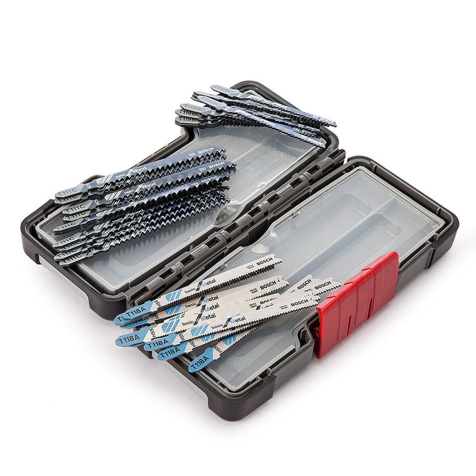 Bosch Basic Jigsaw Blades for Wood & Metal (30 Piece) in Tough Box