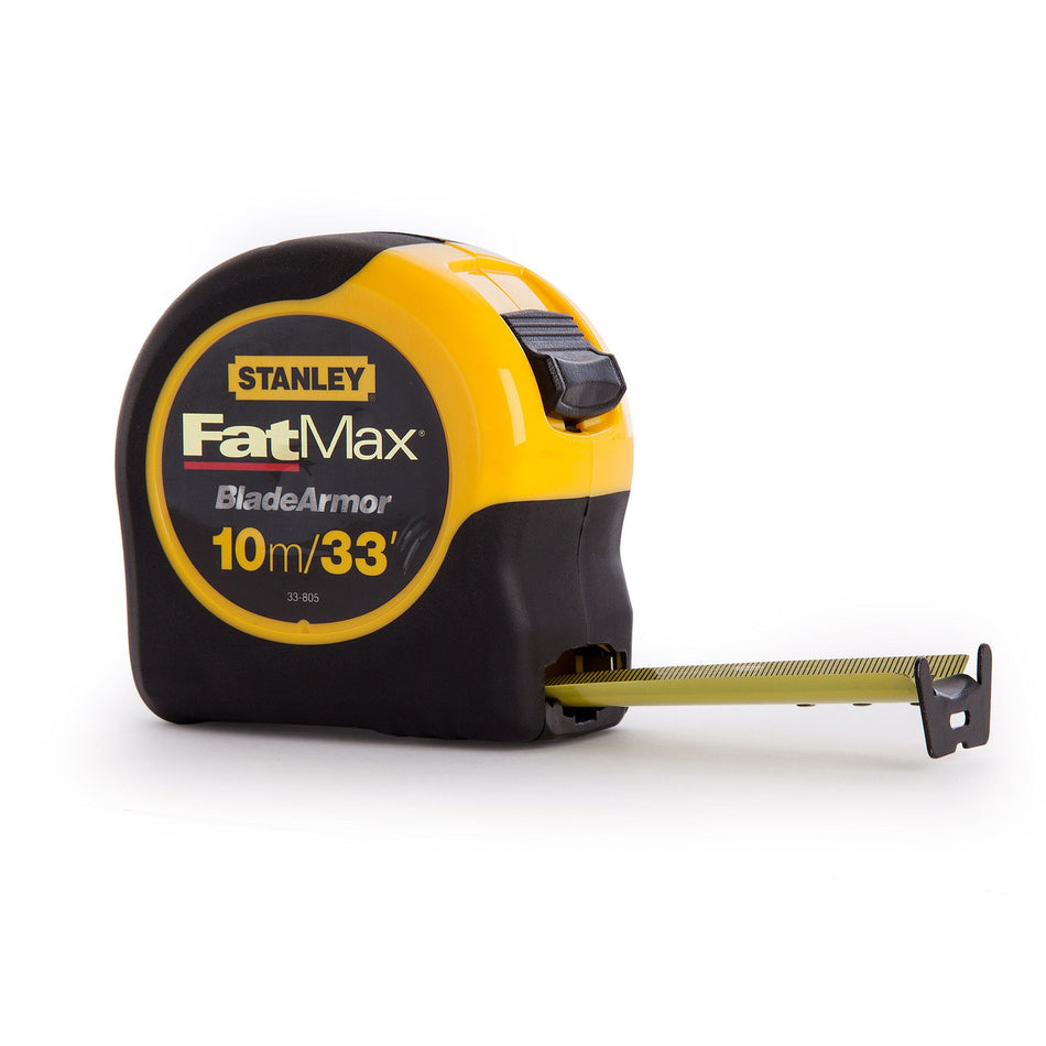 Stanley 0-33-805 FatMax Metric Tape Measure with Blade Armor 10m