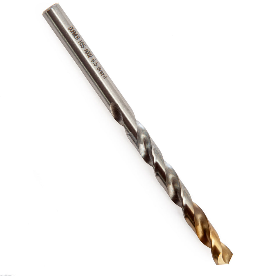 Dormer A002 HSS TiN Coated Tip Jobber Drill Bits 6.5mm (Box Of 10)