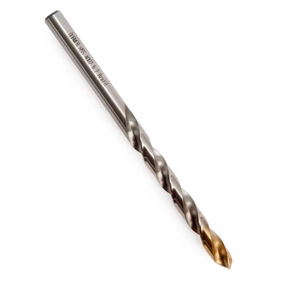 Dormer A002 HSS TiN Coated Tip Jobber Drill Bits 6.2mm (Box Of 10)