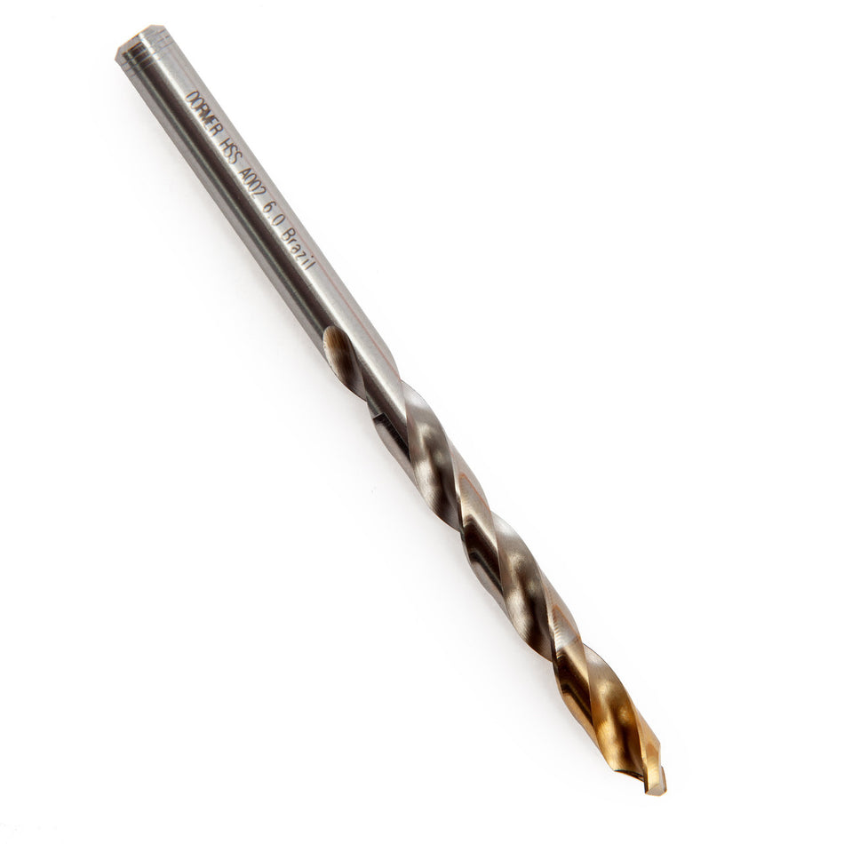 Dormer A002 HSS TiN Coated Tip Jobber Drill Bits 6mm (Box Of 10)