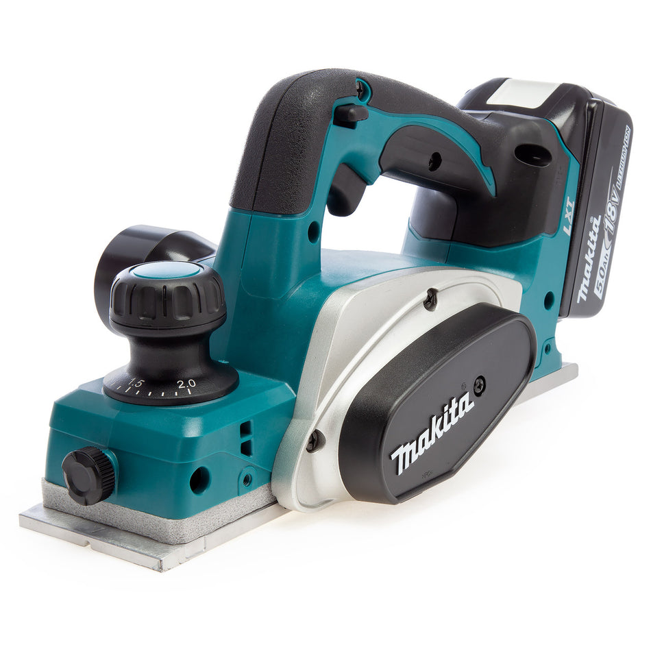 Makita DKP180RTJ 18V LXT 82mm Planer in MakPac Case (2 x 5.0Ah Batteries)