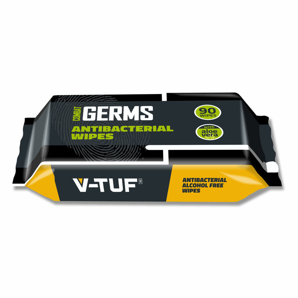 V-TUF VTABW-90 Combat Wipes Antiviral Antibacterial (90 Wipes)