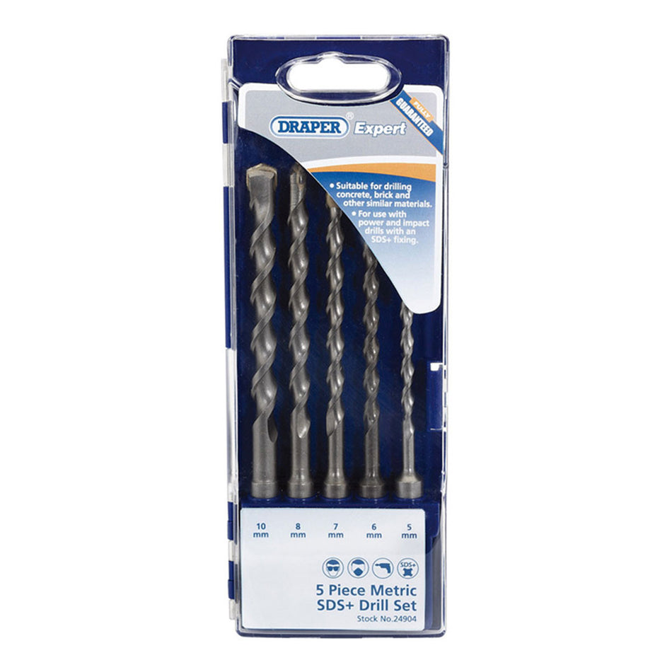 Draper 24904 SDS Plus Masonry Drill Bits (5 Piece)