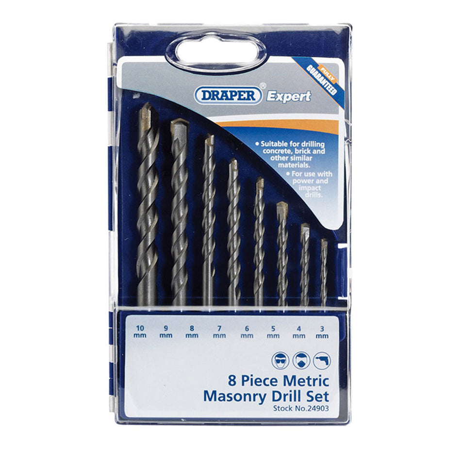 Draper 24903 Masonry Drill Bit Set (8 Piece)