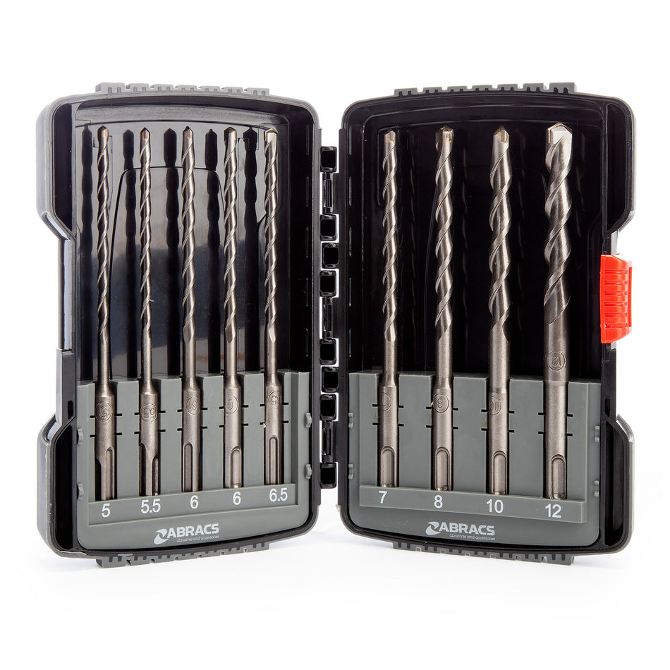 Abracs DBCSET9 SDS+ Masonry Drill Bit Set (9 Piece)