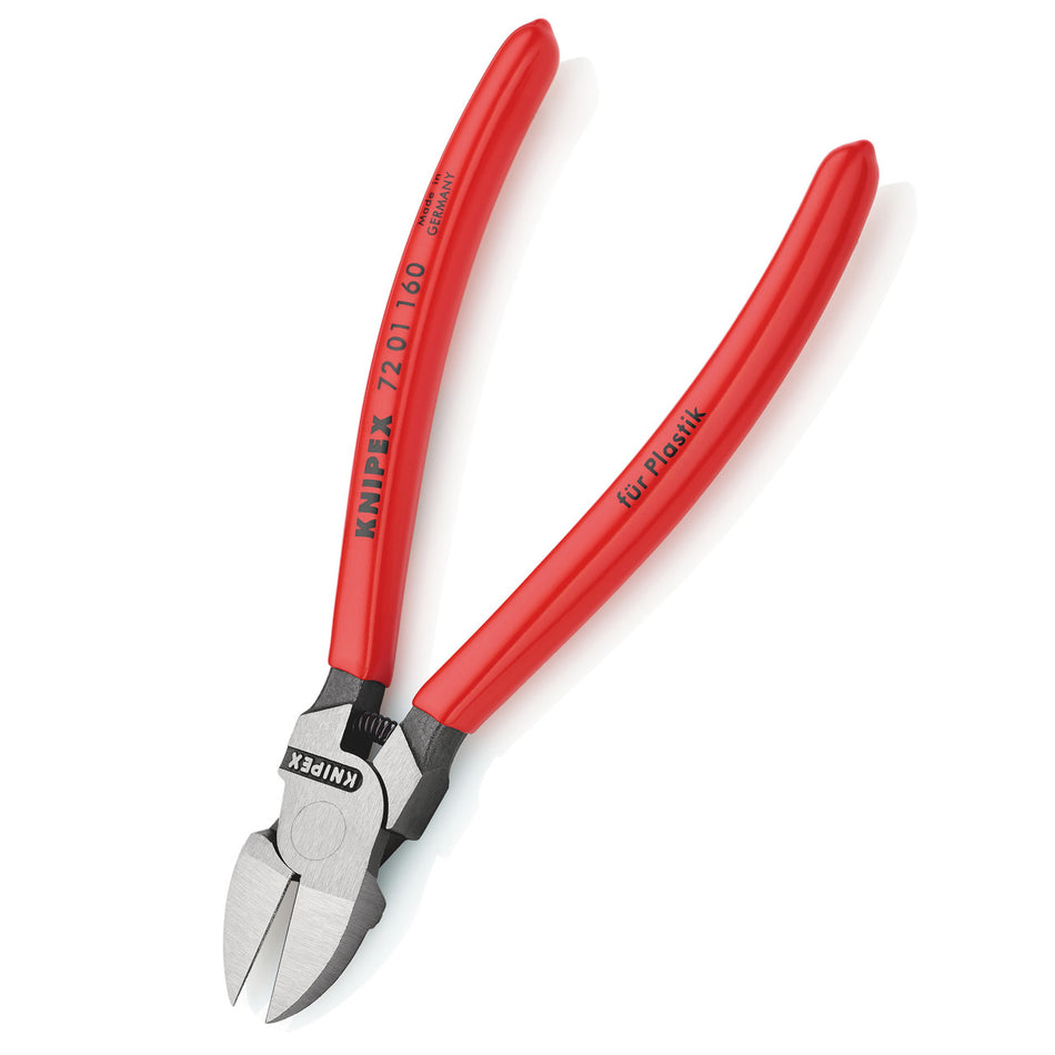 Knipex 7201160SB Diagonal Cutter for Plastics 160mm