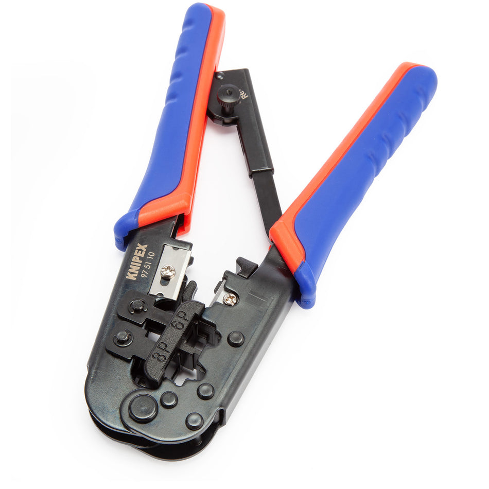 Knipex 975110SB Crimping Pliers for Western Plugs 190mm