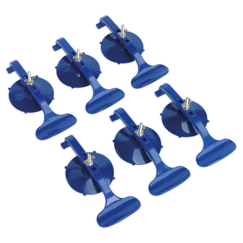 Sealey RE006 Suction Clamp Set (6 Piece)