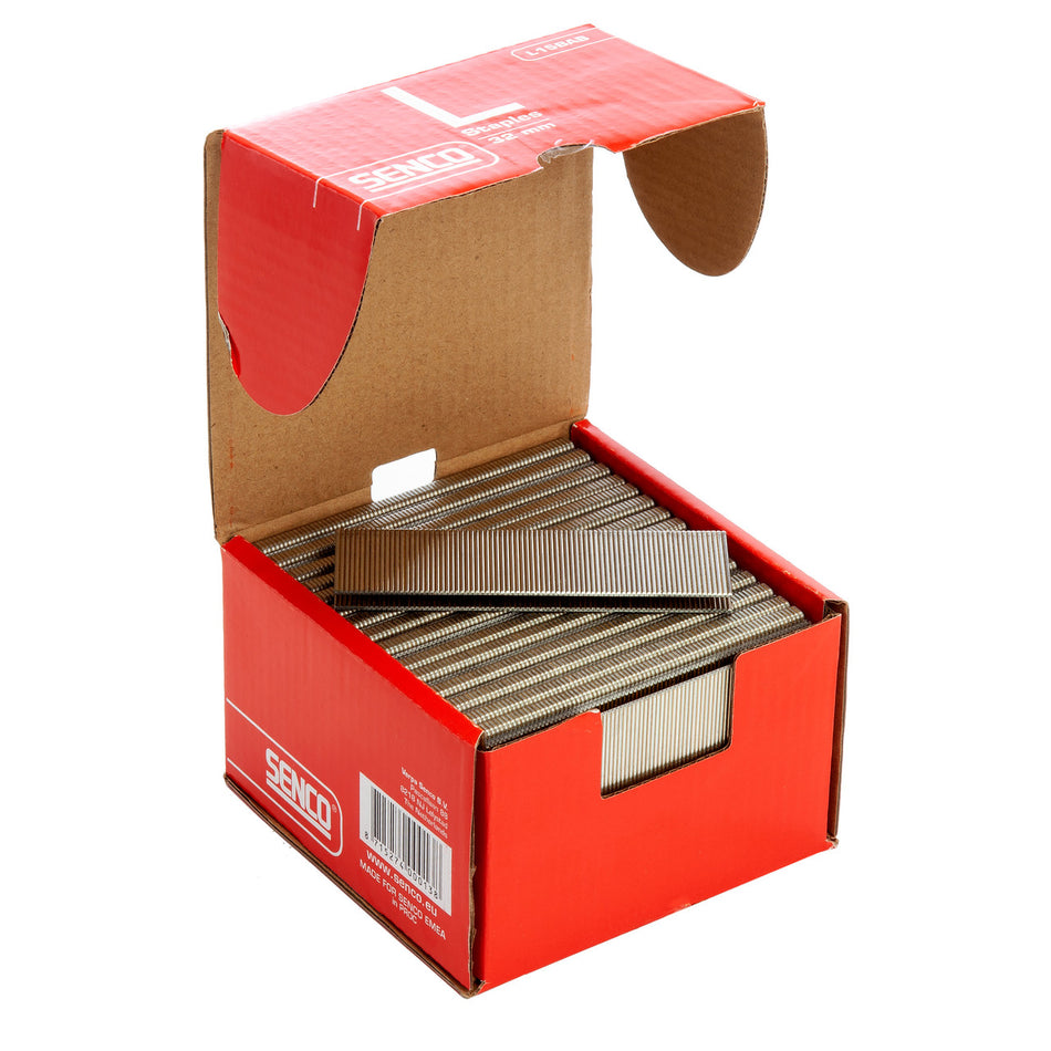 Senco L15BAB Galvanised L Staples 18 Gauge 32mm (5000 in Box)