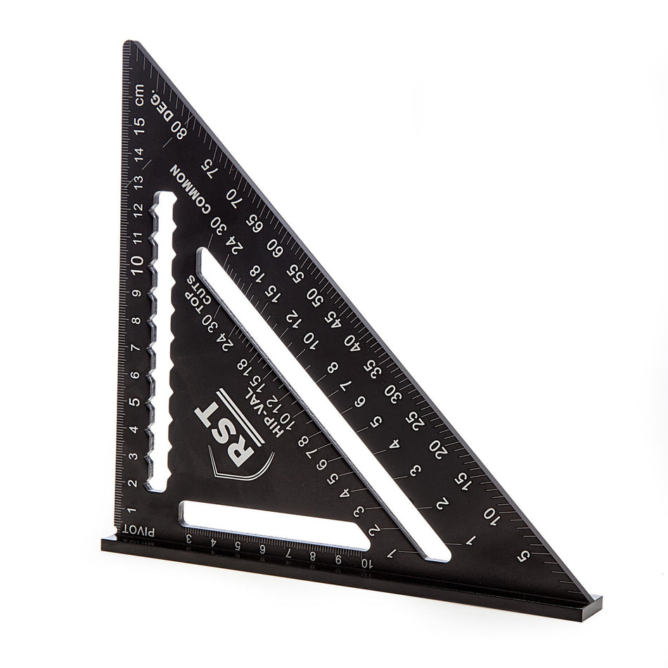 RST RSTL1956 Aluminium Black Rafter Square 180mm