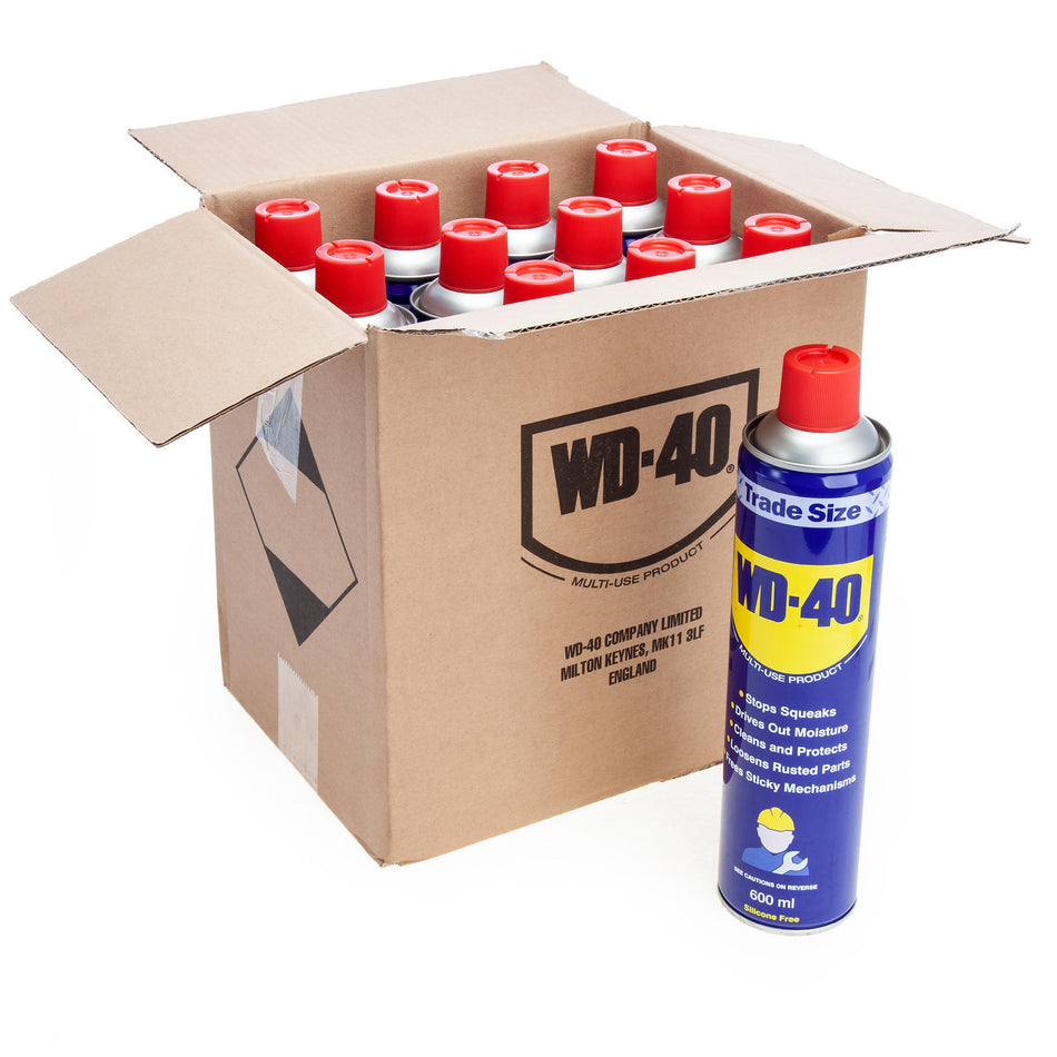 WD40 Multi-Use Lubricant Trade Size (44116) 600ml (Pack Of 12)