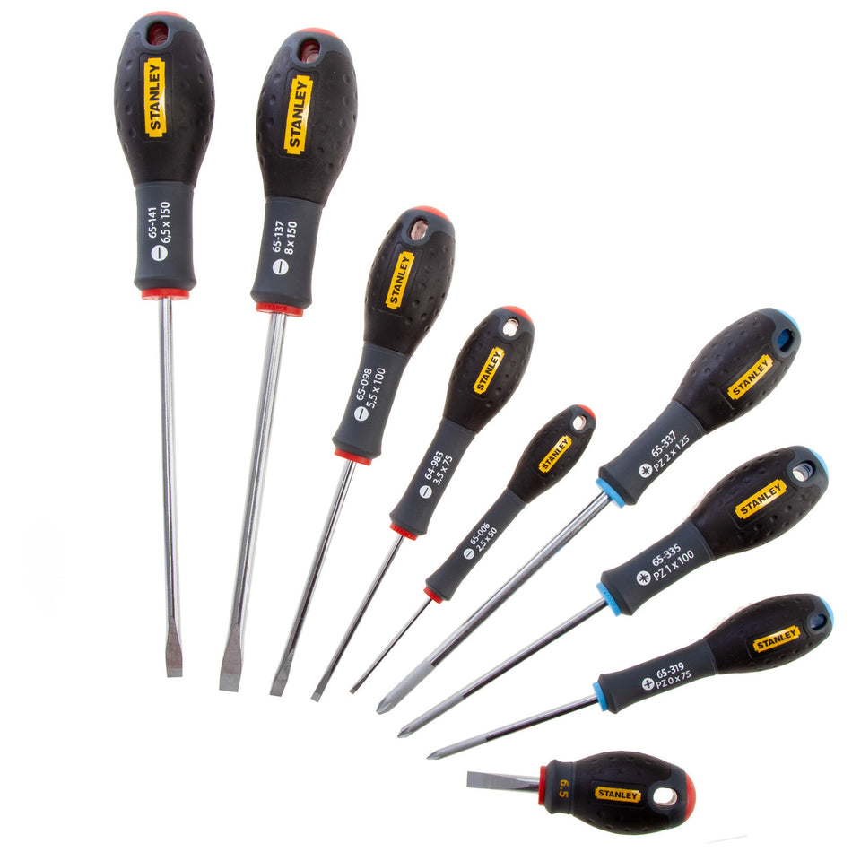 Stanley 5-65-424 FatMax Parallel/Flared/Pozi Screwdriver Set (9 Piece)