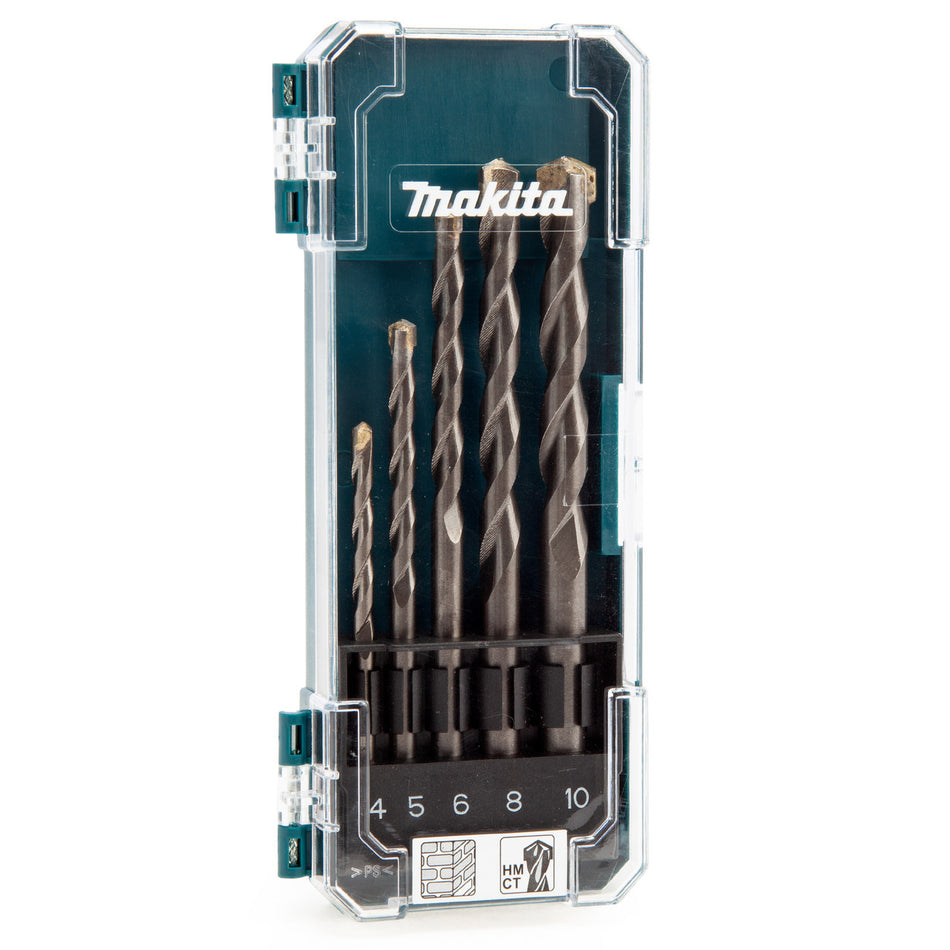 Makita D-72877 TCT Drill Bit Set for Masonry (5 Piece)