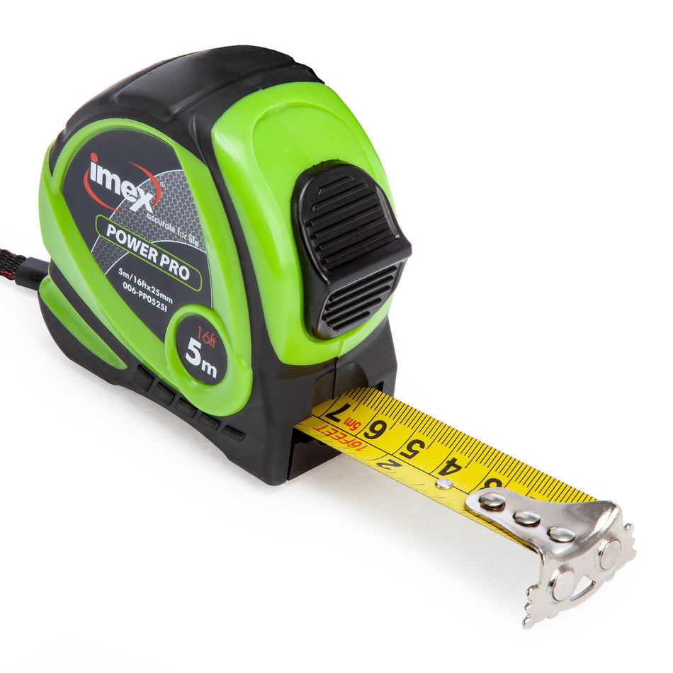 Imex 006-PP0525 Power Pro Metric/Imperial Double Sided Tape Measure 5m