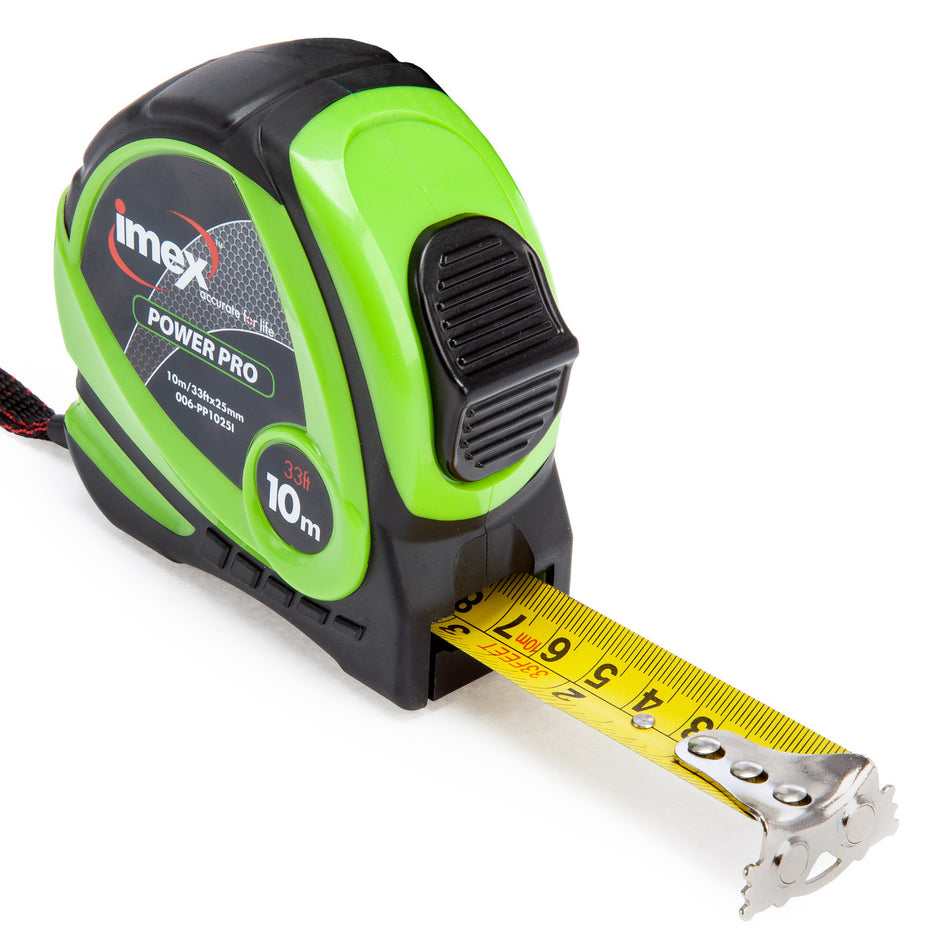 Imex 006-PP1025 Power Pro Metric/Imperial Double Sided Tape Measure 10m