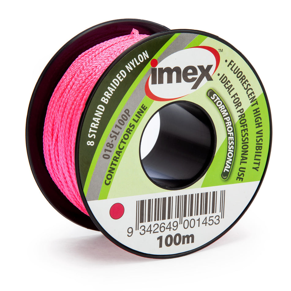 Imex 018-SL100P 8 Braid Stringline 100m (Pink)