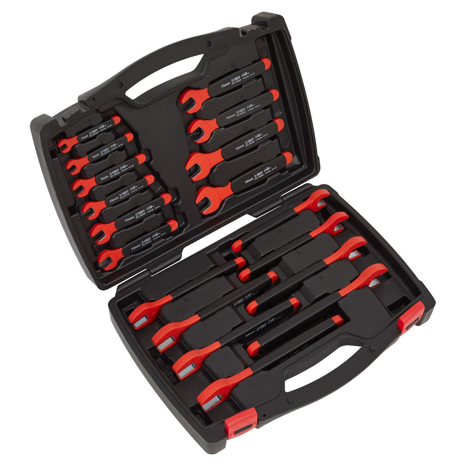 Sealey AK63172 Insulated VDE Open-End Spanner Set (18 Piece)