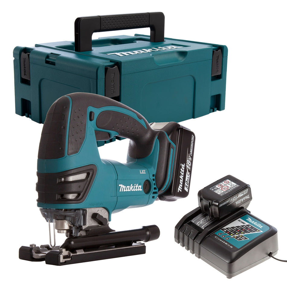 Makita DJV180RTJ 18V LXT Pendulum Jigsaw (2 x 5.0Ah Batteries) in MakPac Case