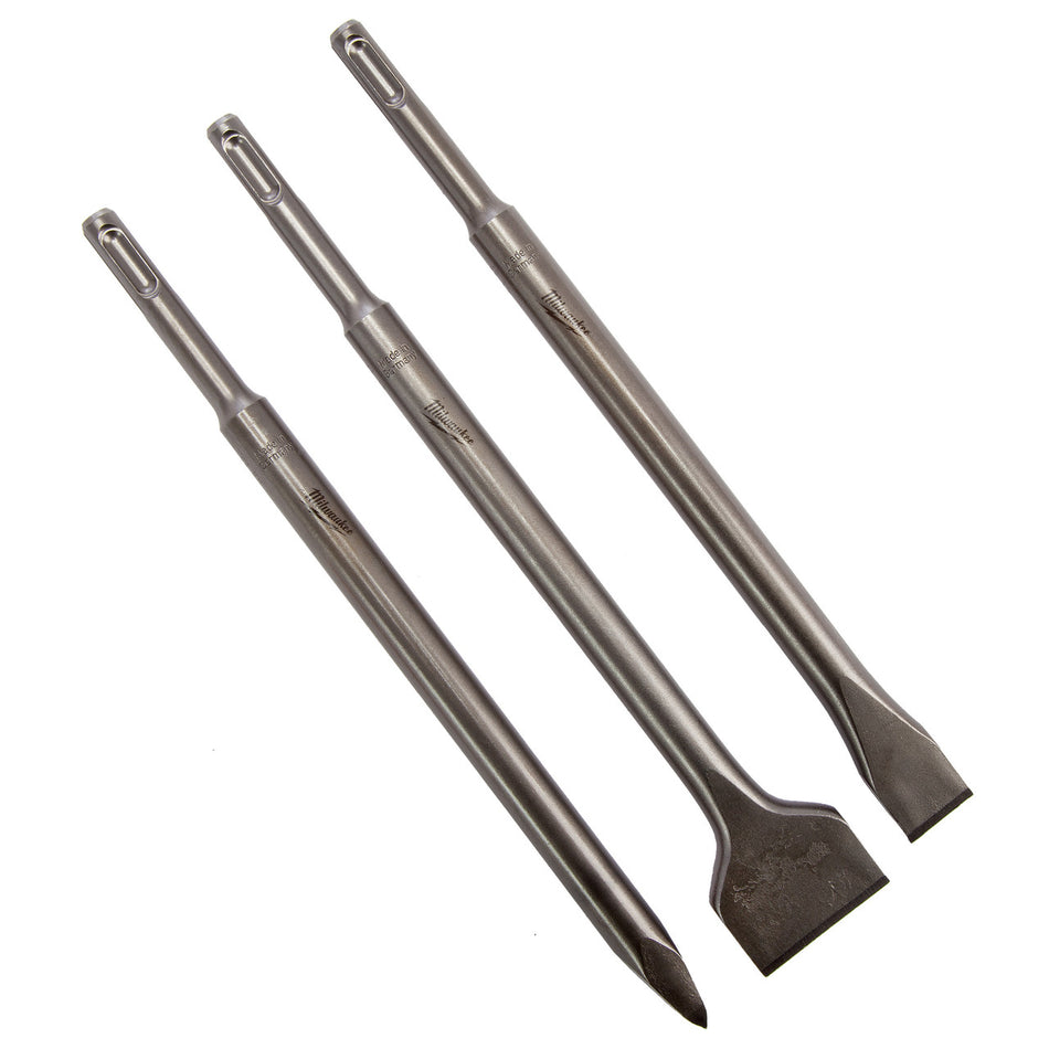 Milwaukee 4932430001 SDS+ Chisel Set (3 Piece)