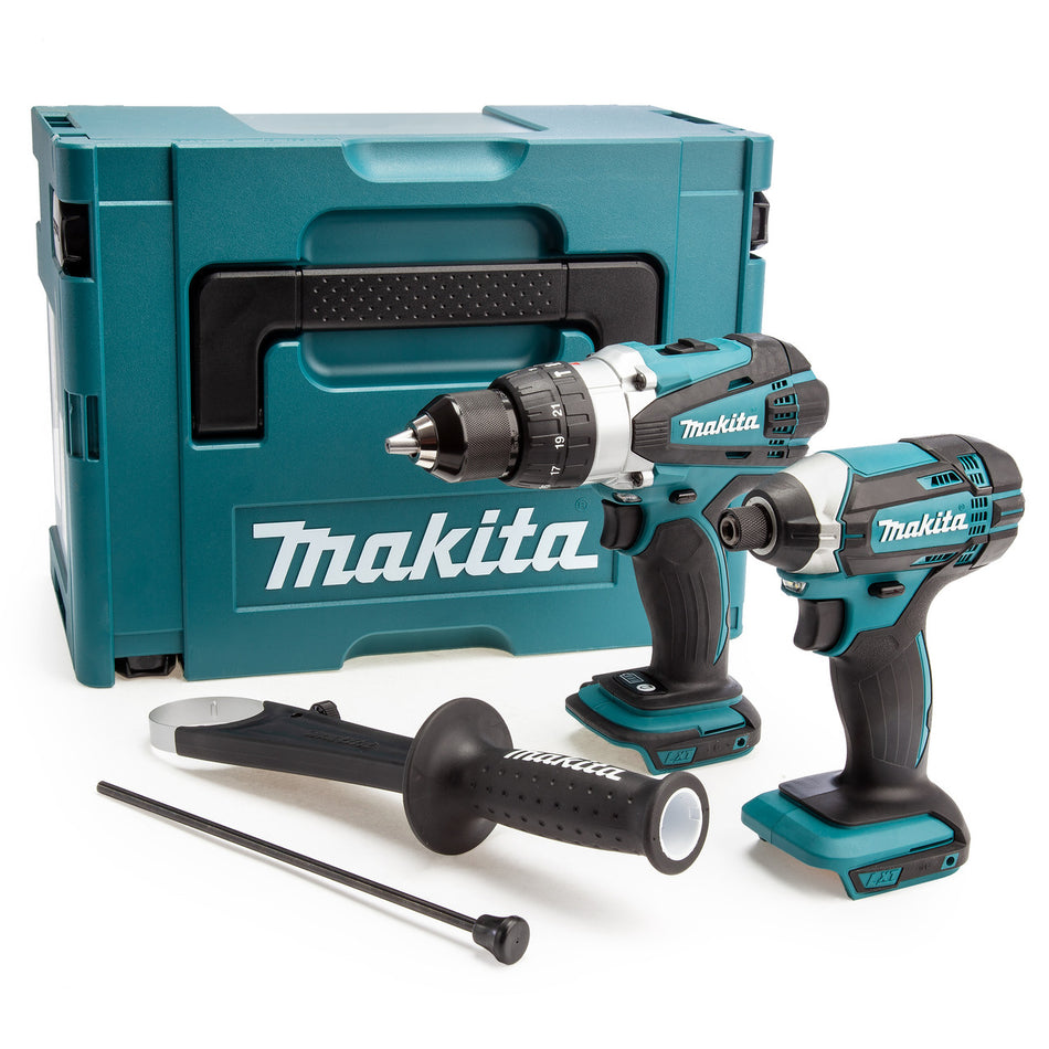 Makita DLX2145ZJ 18V LXT DHP458Z Combi Drill & DTD152Z Impact Driver in Makpac Case (Body Only)