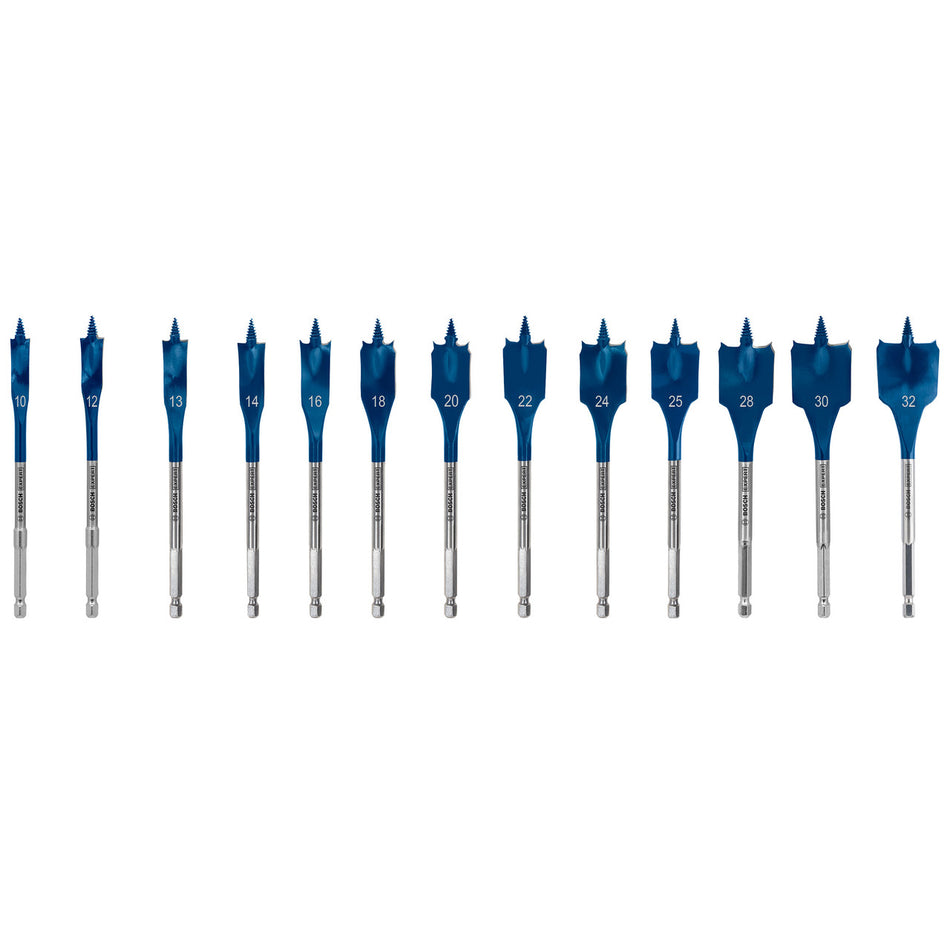 Bosch Expert 2608900336 SelfCut Speed Spade Bits 10-32mm (13 Piece)