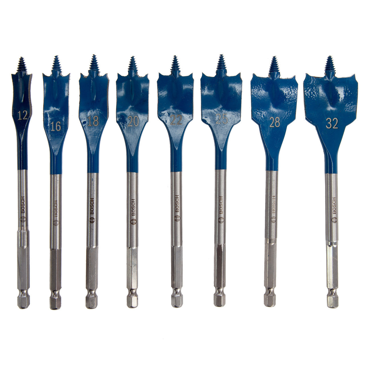 Bosch 2607577364 SelfCut Speed Flat Bit Set with Hex Shank (8 Piece ...