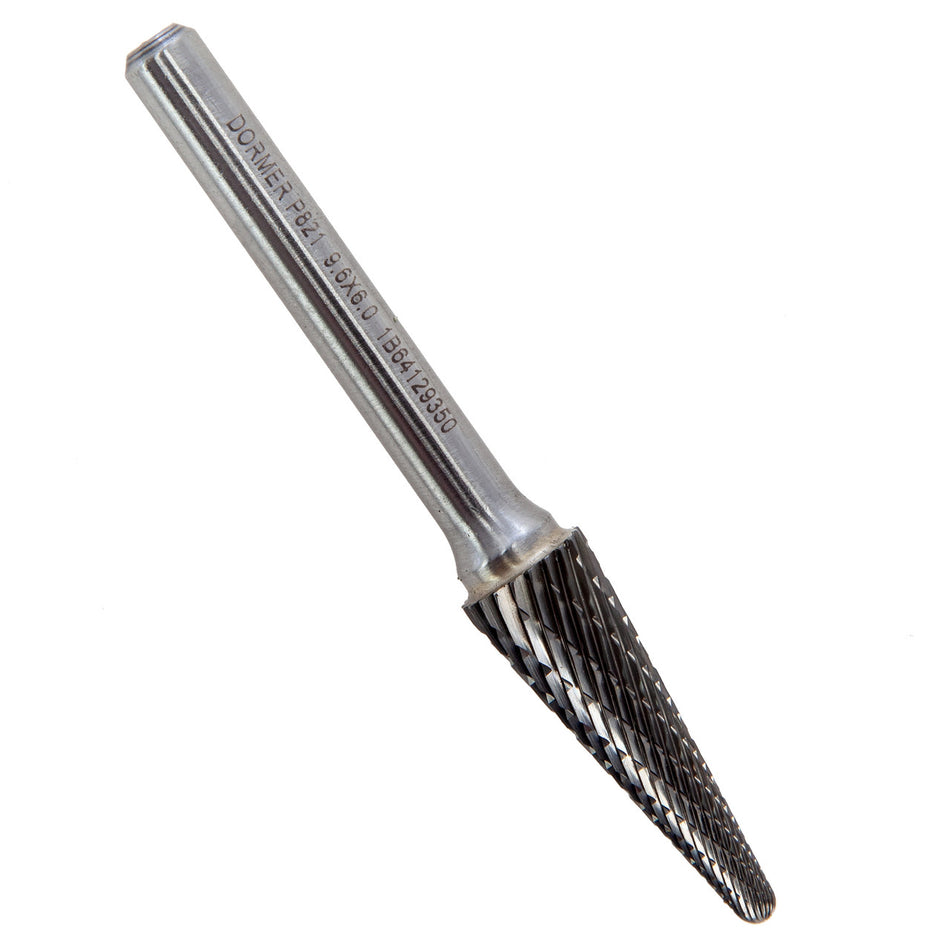 Dormer P821 Rotary Burr - Ball Nosed Cone 9.6mm x 6.0mm