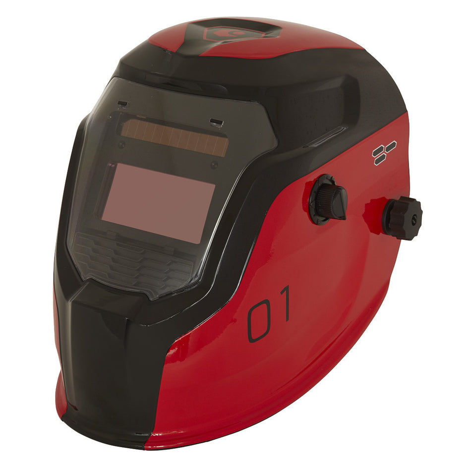 Sealey PWH1 Auto Darkening Welding Helmet Shade 9-13 (Red)