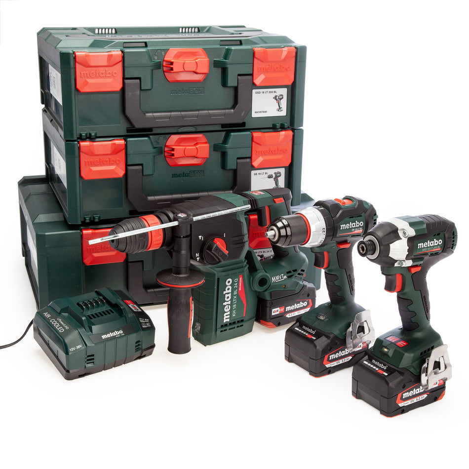 Metabo UK685200003 18V 3 Piece Combo Set (3 x 5.2Ah Batteries)