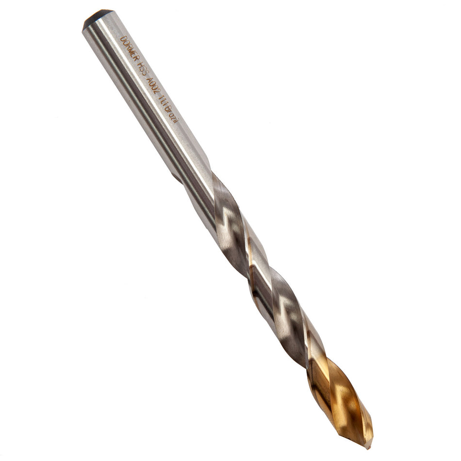 Dormer A002 HSS TiN Coated Tip Jobber Drill Bits 11.1mm (Box Of 5)