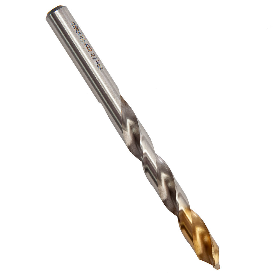 Dormer A002 HSS TiN Coated Tip Jobber Drill Bits 12.2mm (Box Of 5)