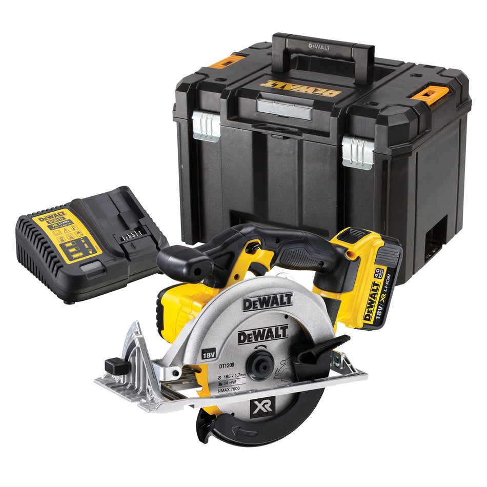 Dewalt DCS391 18V XR 165mm Circular Saw (1 x 4.0Ah Battery)