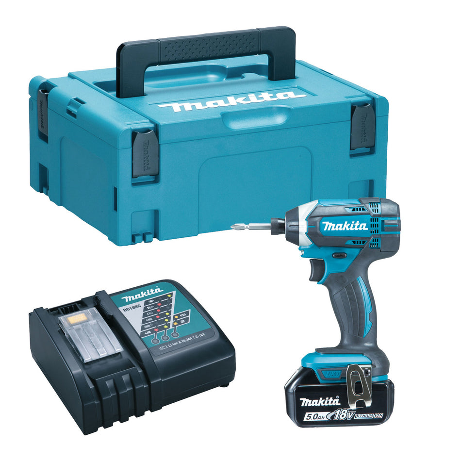 Makita DTD152 18V LXT Impact Driver (1 x 5.0Ah Battery) In MakPac