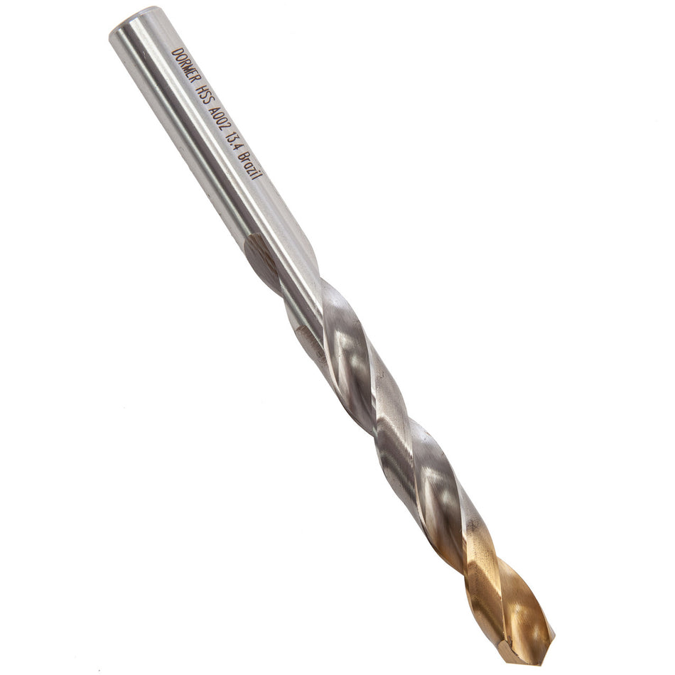 Dormer A002 HSS TiN Coated Tip Jobber Drill Bit 13.4mm