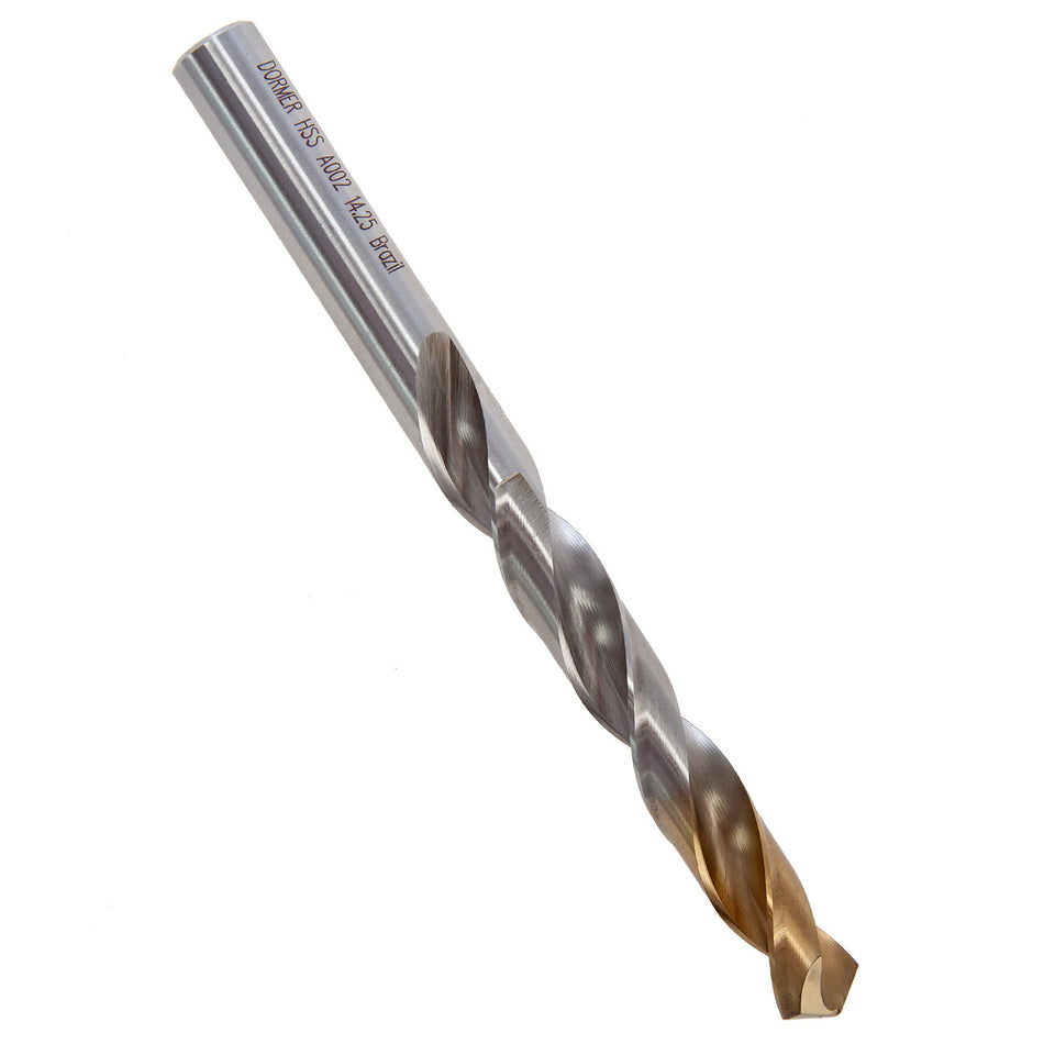 Dormer A002 HSS TiN Coated Tip Jobber Drill Bit 14.25mm